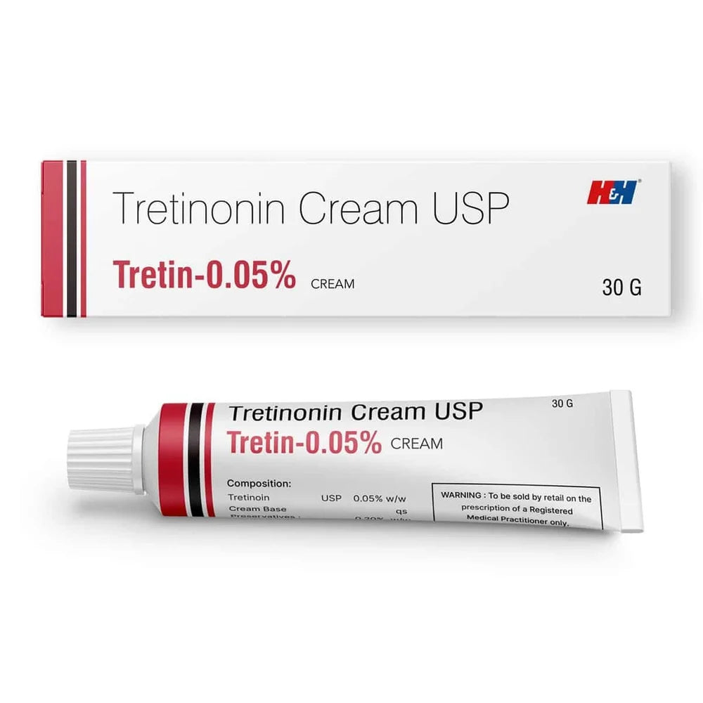 Tretinoin Cream USP Tretin-0.05% A酸乳膏